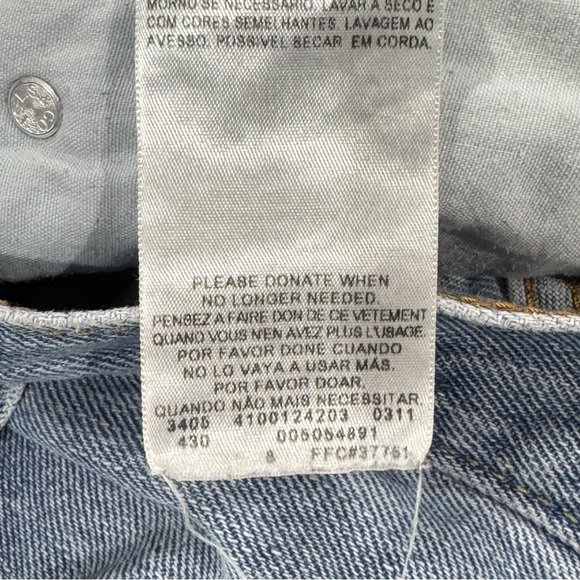 Levi's 505 Straight Leg Jeans Medium Wash Blue Broken In 100% Cotton | 34x32 12 - Picture 12 of 13